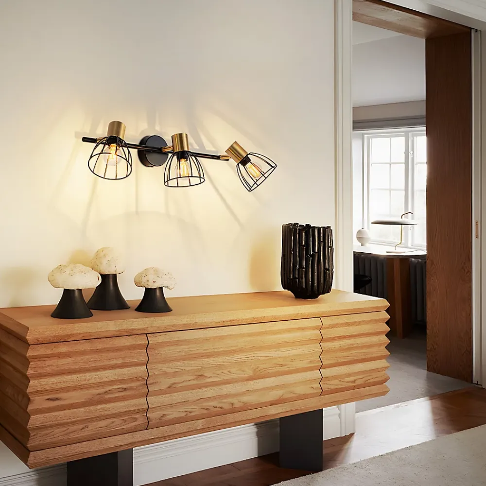 zmh Applique Murale Intérieur 3 Flammes E14 Lampe De Salon Max.25w