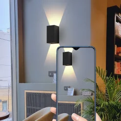 Best zmh Applique Murale LED Moderne Noire - Éclairage Extérieur Et Intérieur