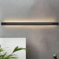 zmh Applique Murale Pour Cuisine|Applique Murale Pour Salle À Manger<LED Applique 100 Cm Moderne Noir