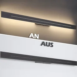 zmh Applique Murale Pour Cuisine|Applique Murale Pour Salle À Manger<LED Applique 100 Cm Moderne Noir