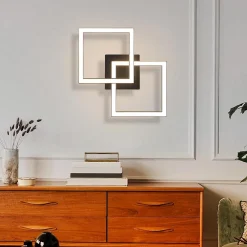 zmh Plafonnier<Plafonnier LED Moderne 2 Flammes 24w Pour Chambre Et Couloir