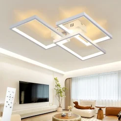 zmh Plafonnier<Plafonnier LED Moderne avec Télécommande - Éclairage Élégant et Fonctionnel pour Votre Intérieur
