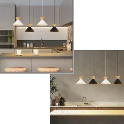 zmh Suspension Et Lustre<Suspension Blanc Salle à Manger E27 2X Lampe à Suspendre 25cm Couloir Rétro